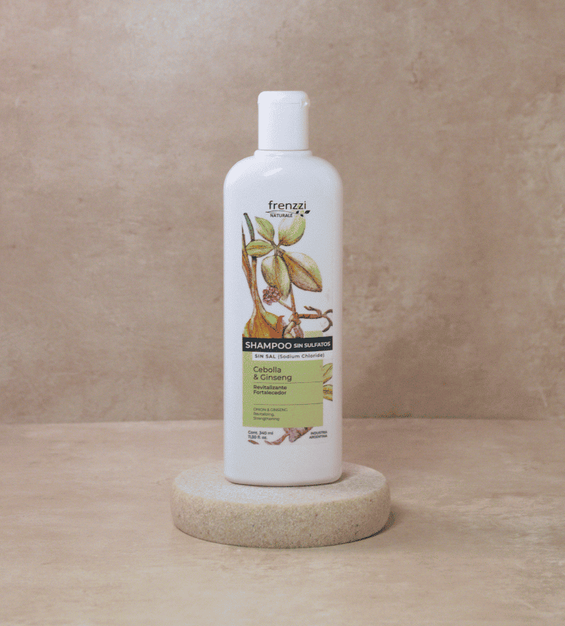 Shampoo sin sulfatos Cebolla y Ginseng